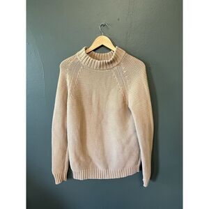 Zara Knit Womens Brown Long Sleeve Pullover Sweatshirt Size Large